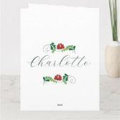 Muster für Personalisierte Namen Karte (Rückseite)