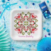 Muster für Personalisierte Namen Pappteller (Party)