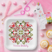 Muster für Personalisierte Namen Pappteller (Party)