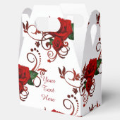 Muster für personalisierte Rote Rosen Geschenkschachtel (Geöffnet)