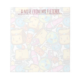 Muster für personalisierte Schulleistungen Notizblock