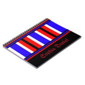 Muster für personalisierte Streifen Notizblock (Linke Seite)