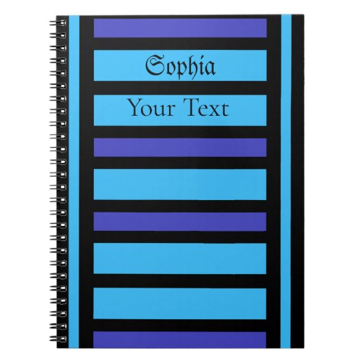 Muster für personalisierte Streifen Notizblock (Vorderseite)