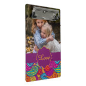 Muster für personalisierte Wavy Strip Wirbel Mini Klemmbrett (Schrägansicht)