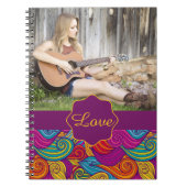 Muster für personalisierte Wavy Strip Wirbel Notizblock (Vorderseite)