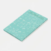 Muster für personalisierte Wissenschaftssymbole Post-it Klebezettel (angewinkelt)