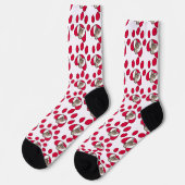 Muster für personalisiertes Cat- oder Hundeschlitt Socken (Linkes Detail)