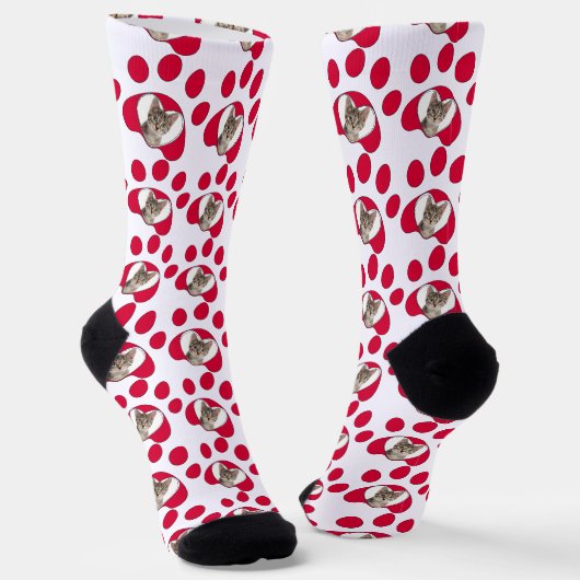 Muster für personalisiertes Cat- oder Hundeschlitt Socken (Gewinkelt)