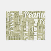 Muster für Pet Name Sage Green Small Fleecedecke (Vorderseite (Horizontal))