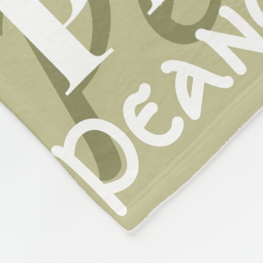 Muster für Pet Name Sage Green Small Fleecedecke (Ecke)