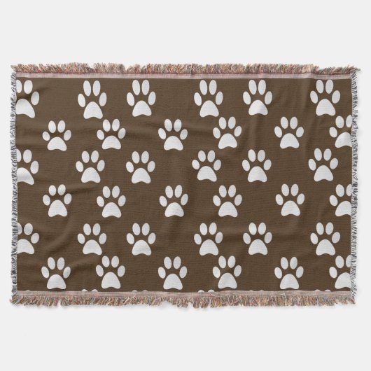 Muster für Pet Paw Prints Decke (Vorderseite)