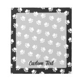 Muster für Pet Paws Notizblock (Vorderseite)