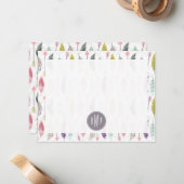 Muster für Pfeile und Federn Mitteilungskarte (Vorderseite/Rückseite Beispiel)