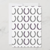 Muster für Pferdeschuhe Einladung (Rückseite)