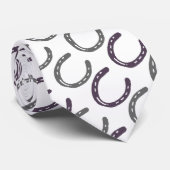 Muster für Pferdeschuhe Krawatte (Gerollt)