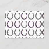 Muster für Pferdeschuhe Platzkarte (Rückseite)