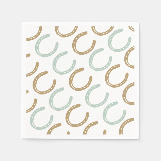 Muster für Pferdeschuhe Serviette (Vorderseite)