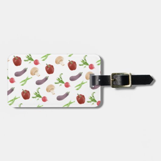 Muster für pflanzliche Illustration Gepäckanhänger (Vorderseite horizontal)