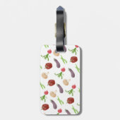 Muster für pflanzliche Illustration Gepäckanhänger (Rückseite vertikal)