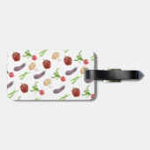 Muster für pflanzliche Illustration Gepäckanhänger (Rückseite horizontal)