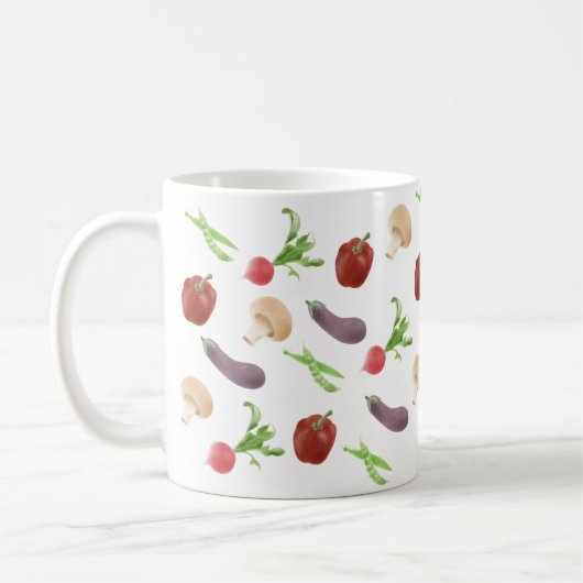 Muster für pflanzliche Illustration Kaffeetasse (Links)