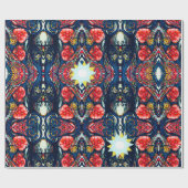 Muster für Pflücke und Sterne Geschenkpapier (Flach)