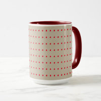 Muster für Pfoten in Beige und Rust Polka