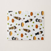 Muster für Pilger und Amerikanische Ureinwohner - Puzzle (Horizontal)