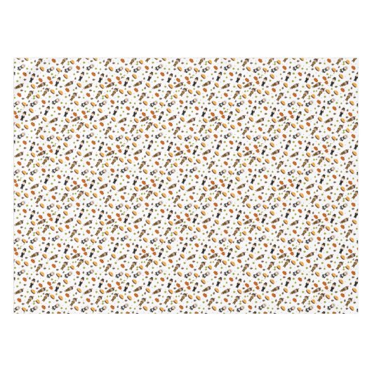 Muster für Pilger und Amerikanische Ureinwohner -  Tischdecke (Vorderseite (Horizontal))