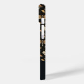 Muster für Pilze und Blume mit Namen Case-Mate iPhone Hülle (Rückseite / Links)