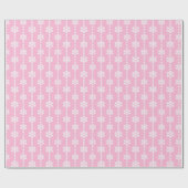 Muster für Pink-Baby-Winterschneeflocken Geschenkpapier (Flach)