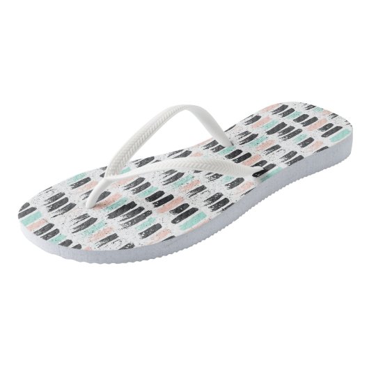 Muster für Pinsel und Tintenstrahl Badesandalen (Schrägansicht)