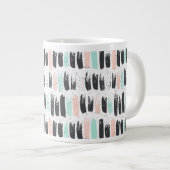 Muster für Pinsel und Tintenstrahl Jumbo-Tasse (Vorderseite Rechts)
