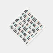 Muster für Pinsel und Tintenstriche Serviette (Ecke)