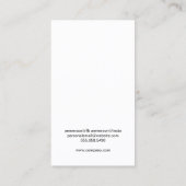 Muster für Praktika Visitenkarte (Rückseite)