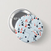 Muster für Quad Aces Poker Cards, Button (Vorne & Hinten)