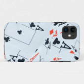 Muster für Quad Aces Poker Cards, Case-Mate iPhone Hülle (Rückseite (Horizontal))