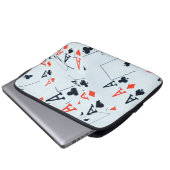 Muster für Quad Aces Poker Cards, Laptopschutzhülle (Vorne Knopf)