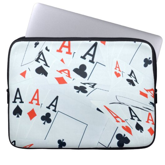 Muster für Quad Aces Poker Cards, Laptopschutzhülle (Vorderseite)