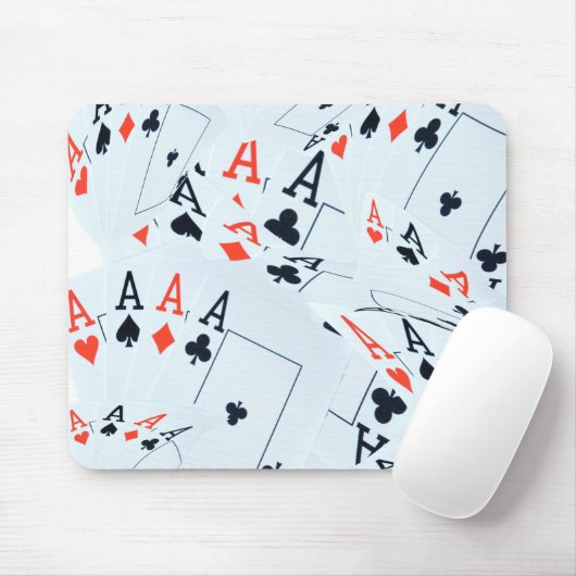 Muster für Quad Aces Poker Cards, Mousepad (Mit Mouse)
