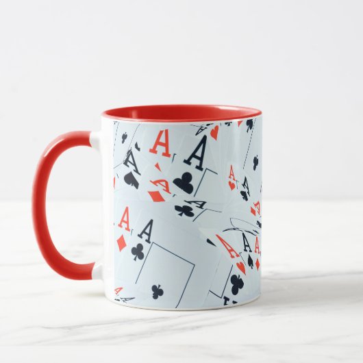 Muster für Quad Aces Poker Cards, Tasse (Links)