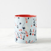 Muster für Quad Aces Poker Cards, Tasse (Zentrum)