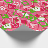 Muster für Re-Re-Quadrate Geschenkpapier (Ecke)