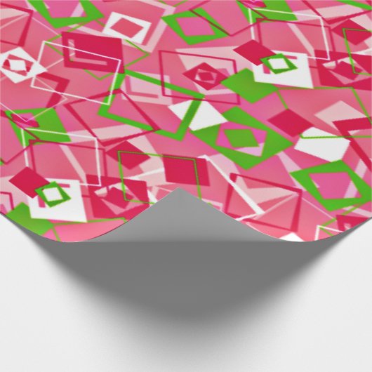 Muster für Re-Re-Quadrate Geschenkpapier (Ecke)