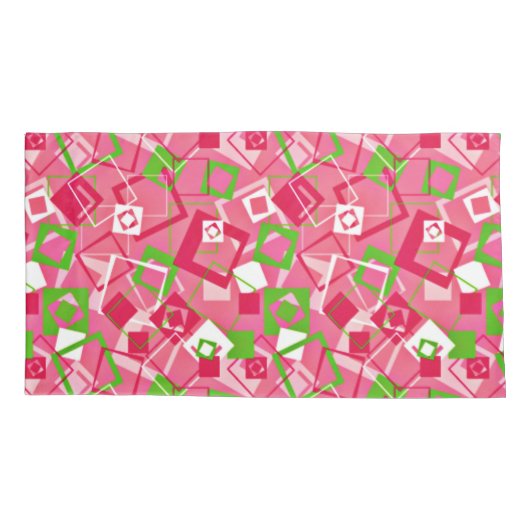 Muster für Re-Re-Quadrate Kissenbezug (Rückseite)