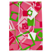 Muster für Re-Re-Quadrate Mittlere Geschenktüte (Rückseite)