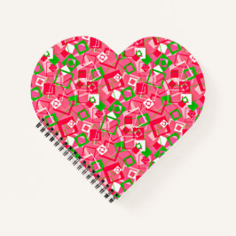 Muster für Re-Re-Quadrate Notizblock