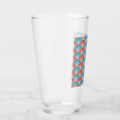 Muster für Red and Blue Peacock Schwanz Glas (Rechts)
