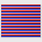 Muster für Red Blue Stripes Geschenkpapier (Flach)