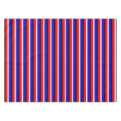 Muster für Red Blue Stripes Tischdecke (Vorderseite (Horizontal))